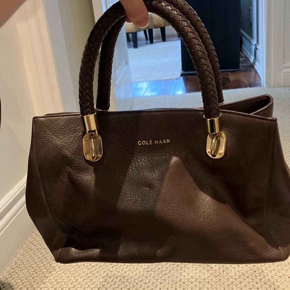 Cole Haan Brown Leather Tote Bag